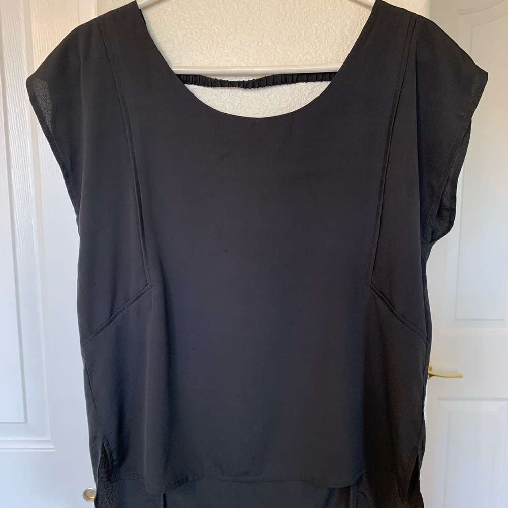 American Eagle Grey Women’s Blouse Size Medium